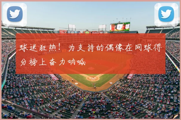 球迷狂热！为支持的偶像在网球得分榜上奋力呐喊