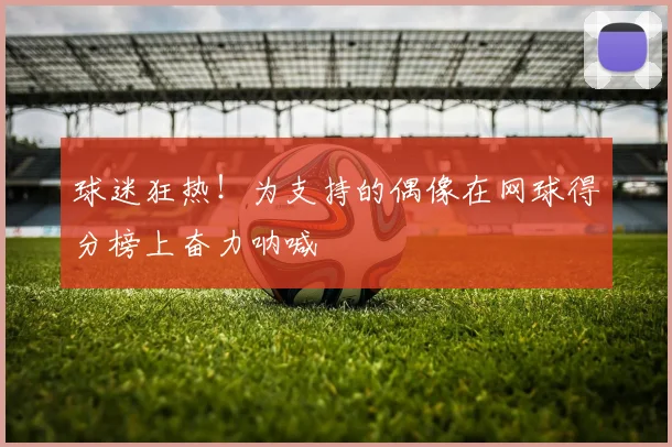 球迷狂热！为支持的偶像在网球得分榜上奋力呐喊